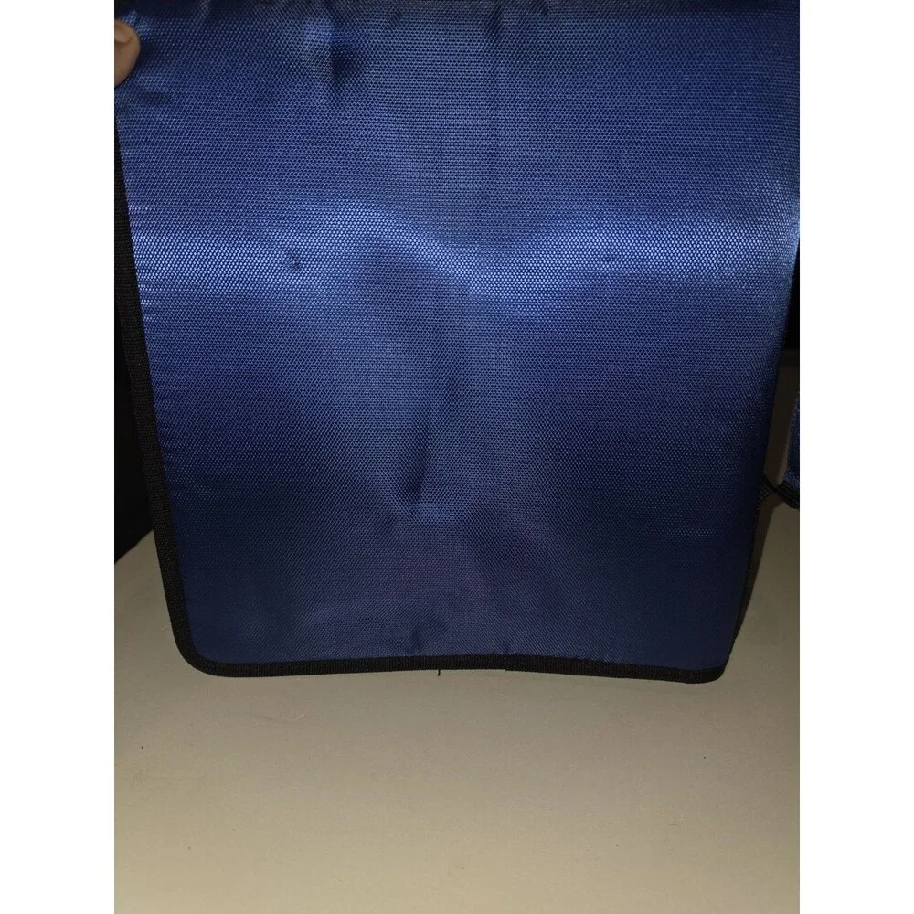 Case•it LT-007 Blue Binder With Zippered Pockets Great For School. No Strap